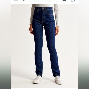 Abercrombie & Fitch curve love 90s slim straight ultra high rise